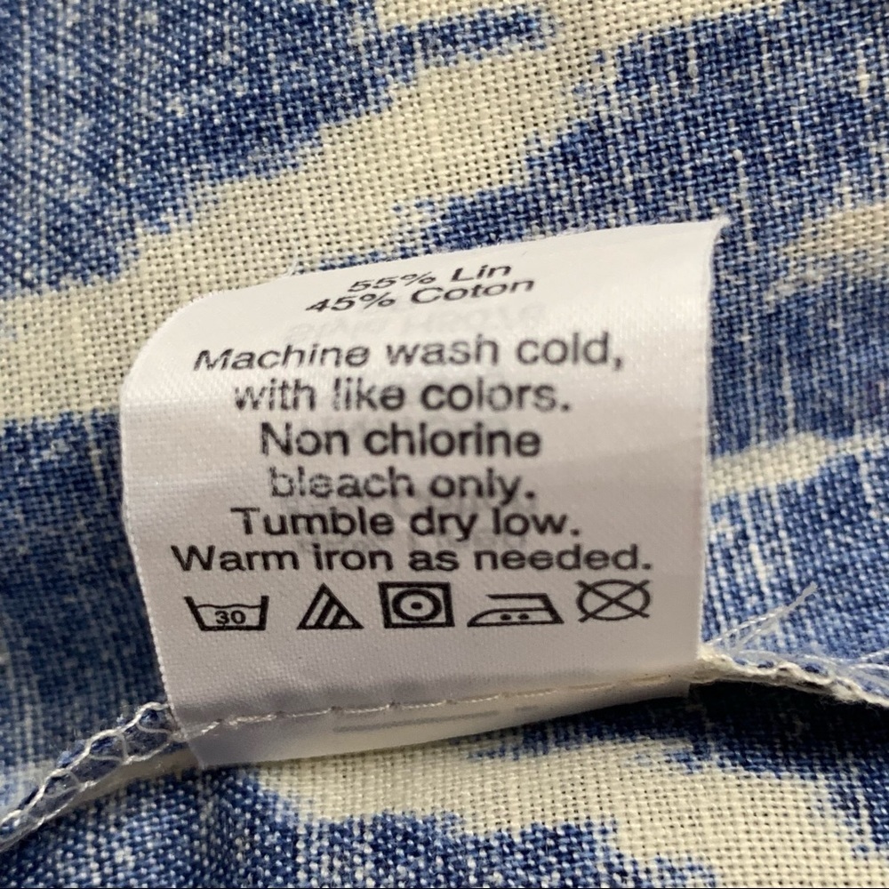 J Crew Factory Dress Back Bow Sleeveless Blue White Chevron XS - Picture 13 of 13